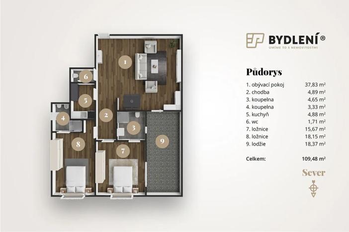 Prodej bytu 3+kk, Teplice, U Nových lázní, 92 m2