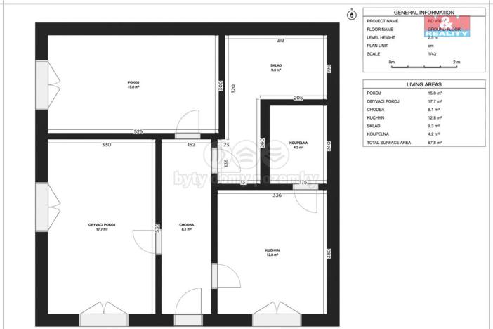 Prodej rodinného domu, Vrdy - Zbyslav, Jiráskova, 100 m2