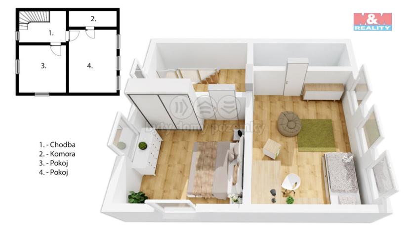 Prodej rodinného domu, Černava, 90 m2