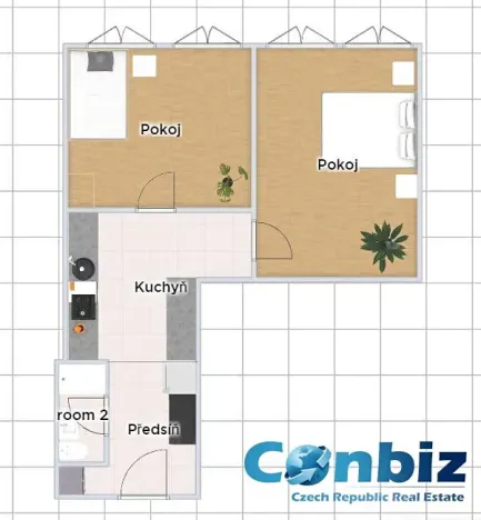 Pronájem bytu 2+1, Praha - Smíchov, Na Celné, 51 m2