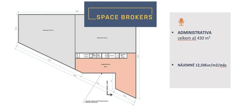 Pronájem obchodního prostoru, Zlatníky-Hodkovice, Technologická, 2021 m2