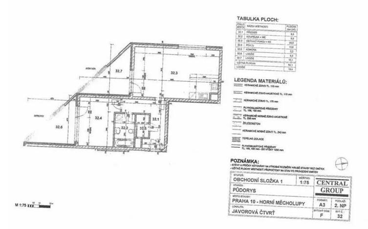 Prodej bytu 2+kk, Praha - Horní Měcholupy, Modenská, 64 m2