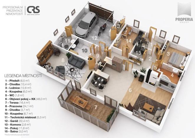 Prodej rodinného domu, Dukovany, 194 m2