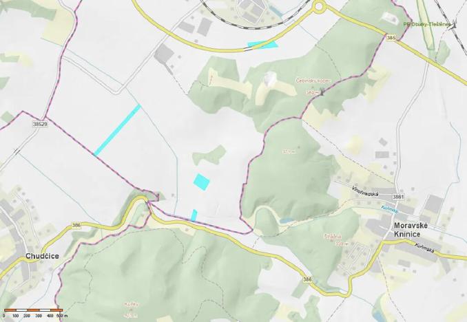 Prodej pole, Čebín, 38747 m2