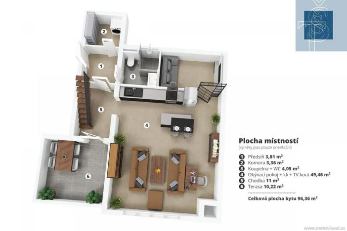 Prodej bytu 2+kk, Šestajovice, Komenského, 106 m2