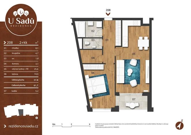 Prodej bytu 2+kk, Hradec Králové, Na Střezině, 62 m2