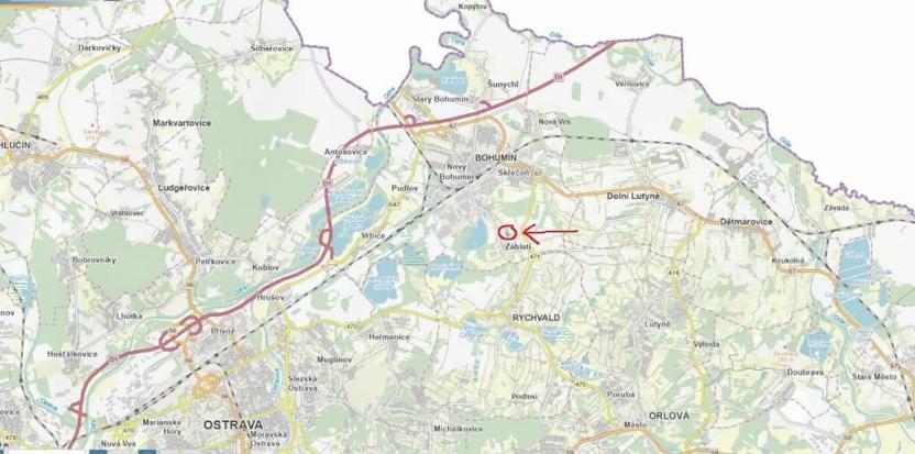 Prodej lesa, Bohumín, 5435 m2