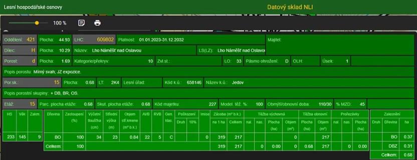 Prodej lesa, Náměšť nad Oslavou, 16948 m2