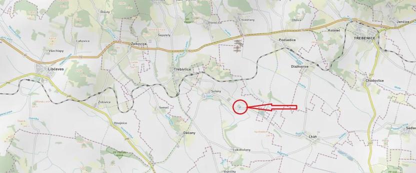 Prodej lesa, Děčany, 1581 m2