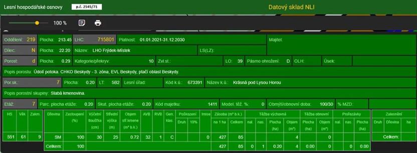 Prodej lesa, Krásná, 3677 m2