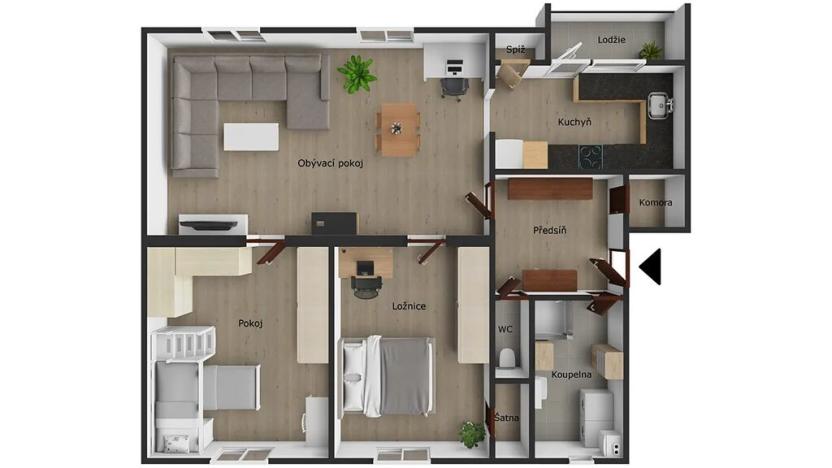 Prodej bytu 3+1, Frenštát pod Radhoštěm, Sídl. Beskydské, 82 m2