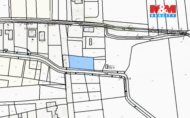 Prodej pozemku pro bydlení, Cítoliby, 1213 m2