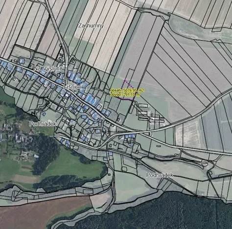 Prodej pozemku pro bydlení, Líšnice, 5077 m2