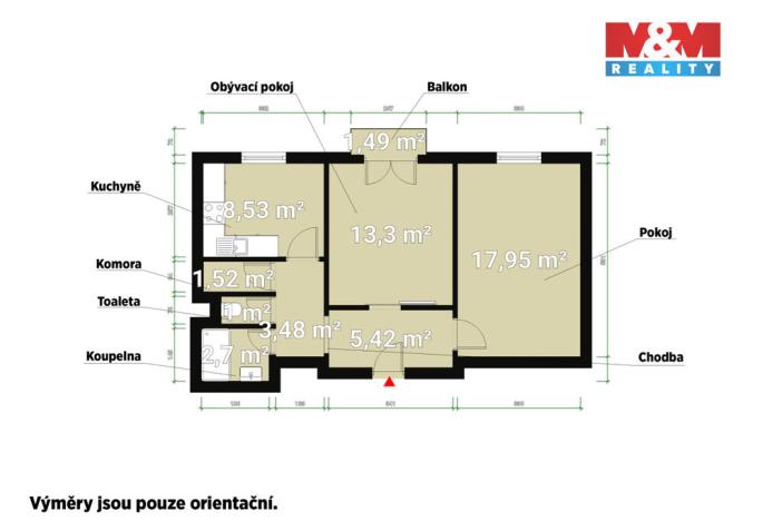 Prodej bytu 2+1, Plzeň - Východní Předměstí, Brojova, 56 m2