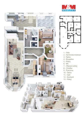 Prodej rodinného domu, Hluboš, 130 m2