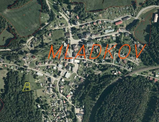 Prodej pozemku, Mladkov, 1004 m2