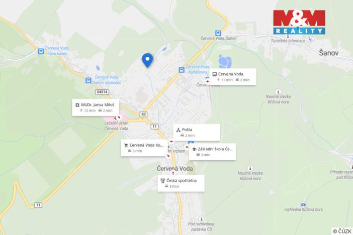 Prodej rodinného domu, Červená Voda, 76 m2