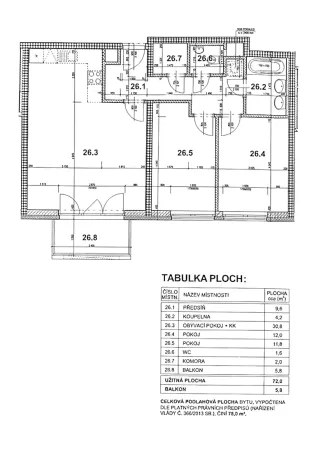 Prodej bytu 3+kk, Praha - Stodůlky, Toufarova, 78 m2