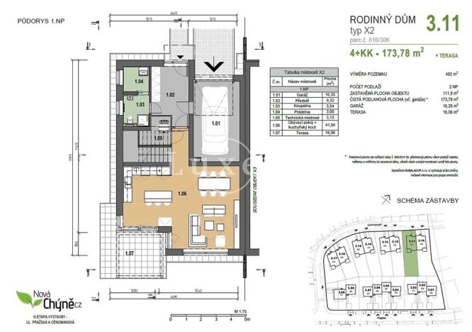 Prodej rodinného domu, Chýně, Cenomanská, 174 m2