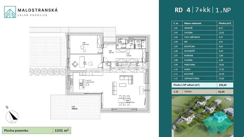 Prodej rodinného domu, Velké Popovice, Malostranská, 350 m2