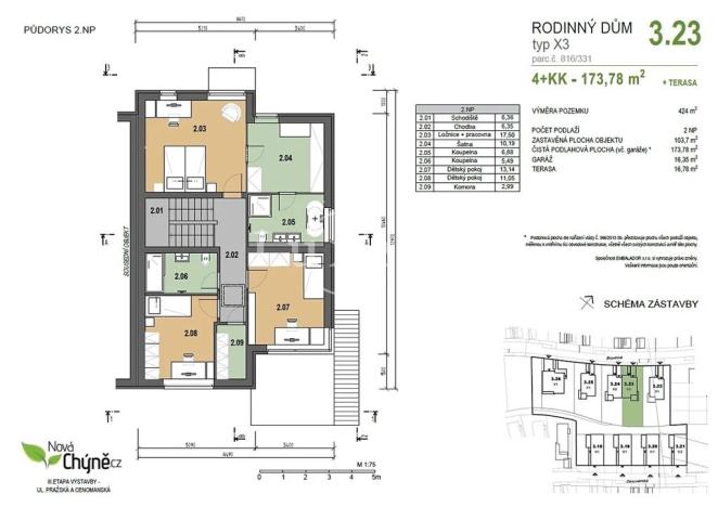 Prodej rodinného domu, Chýně, Cenomanská, 174 m2