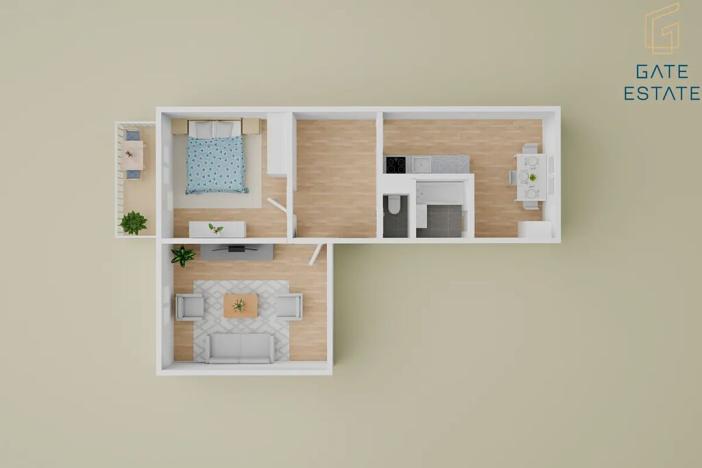 Prodej bytu 2+1, Holešov, Novosady, 56 m2