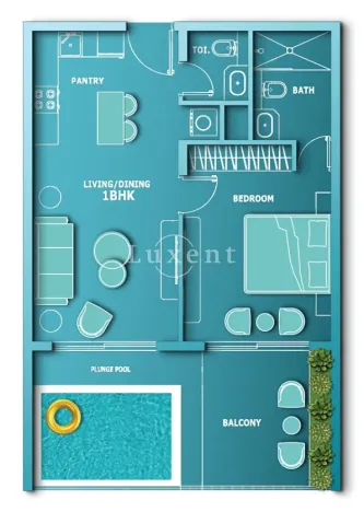 Prodej bytu 2+kk, Dubaj, Spojené arabské emiráty, 71 m2