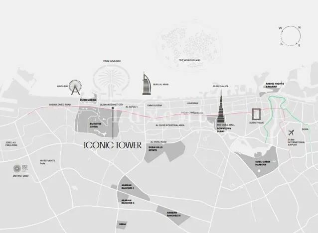 Prodej bytu 2+kk, Dubaj, Spojené arabské emiráty, 81 m2