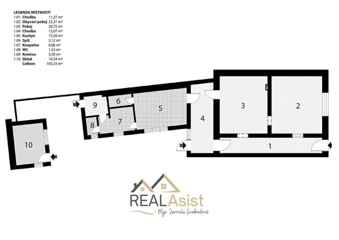 Prodej rodinného domu, Rajhrad, 95 m2