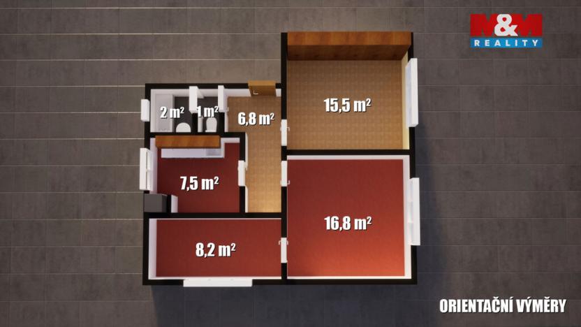 Prodej bytu 3+1, Janská, 58 m2