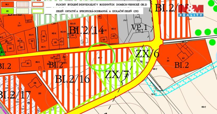 Prodej pozemku pro bydlení, Cítoliby, 1007 m2