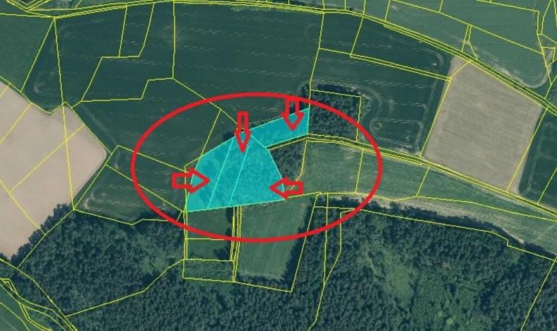 Prodej podílu lesa, Volenice, 3827 m2