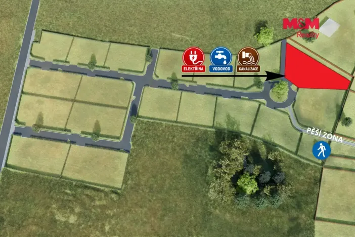 Prodej pozemku pro bydlení, Nová Ves, 993 m2
