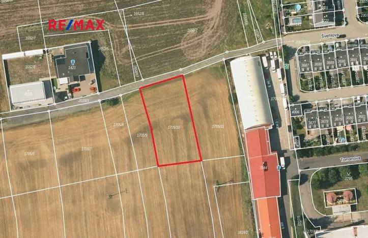 Prodej komerčního pozemku, Slaný, 1329 m2