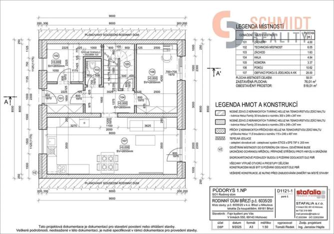 Prodej rodinného domu, Březí, Mládežnická, 115 m2