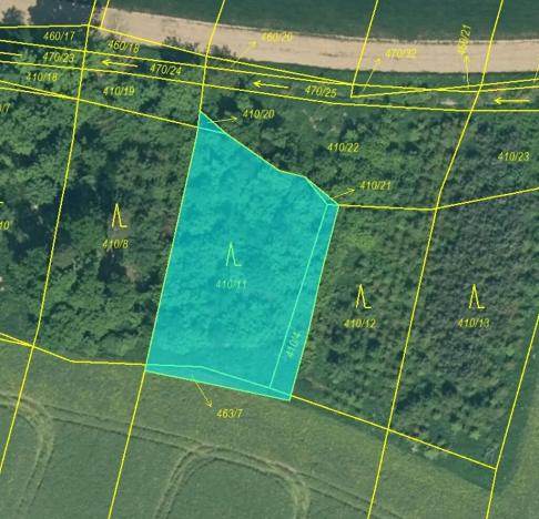 Prodej lesa, Temelín, 6256 m2