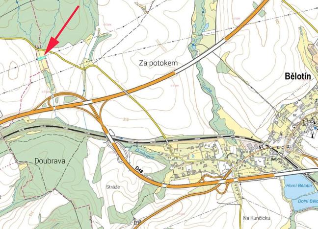 Prodej louky, Bělotín, 1496 m2