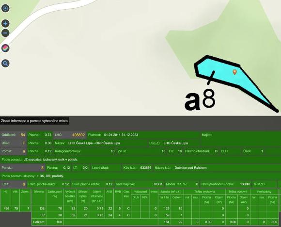 Prodej lesa, Dubnice, 2352 m2