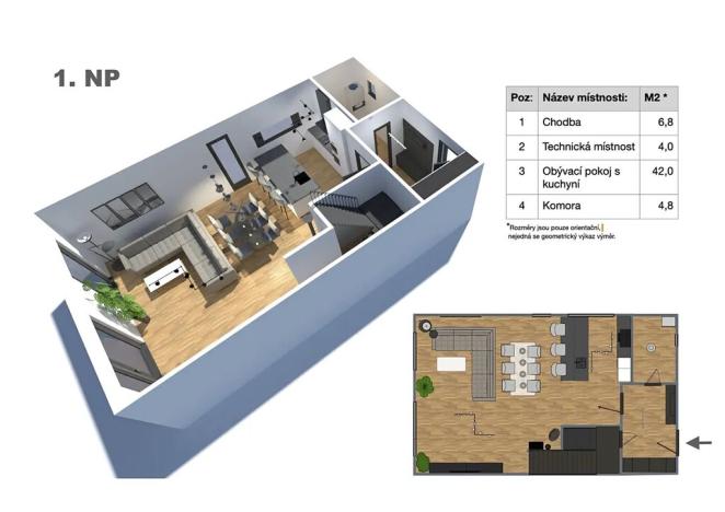 Prodej bytu 4+kk, Jizerní Vtelno, 114 m2