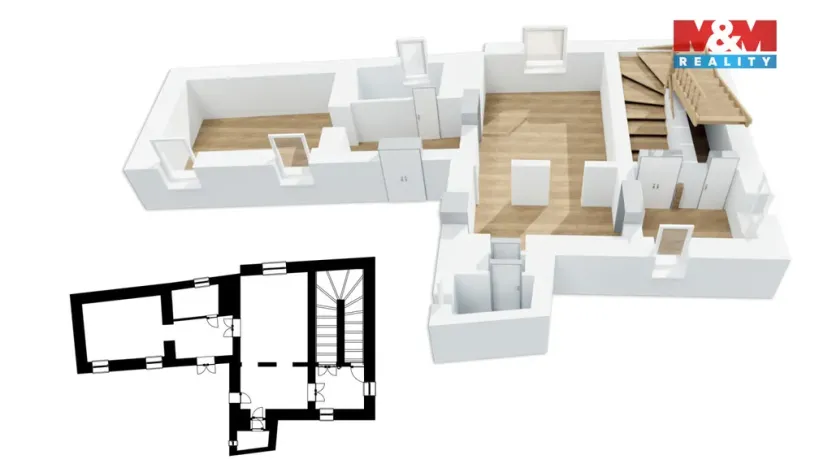 Prodej činžovního domu, Hořice, náměstí Jiřího z Poděbrad, 385 m2
