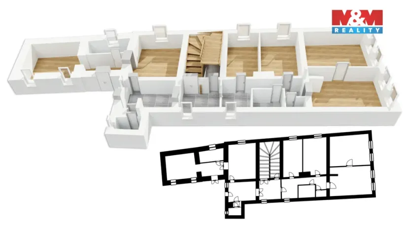Prodej činžovního domu, Hořice, náměstí Jiřího z Poděbrad, 385 m2