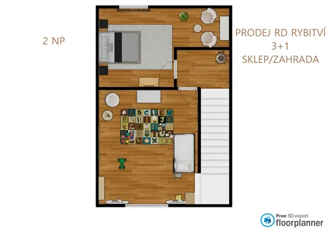 Prodej rodinného domu, Rybitví, Bezručova, 100 m2