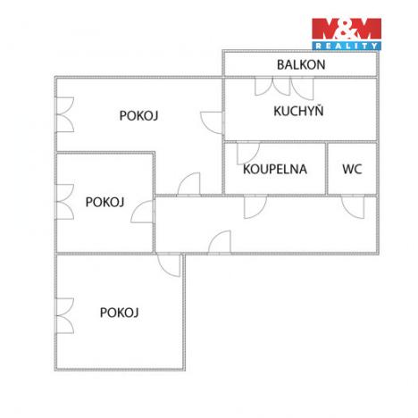Prodej bytu 3+kk, Havířov - Podlesí, Kosmonautů, 56 m2