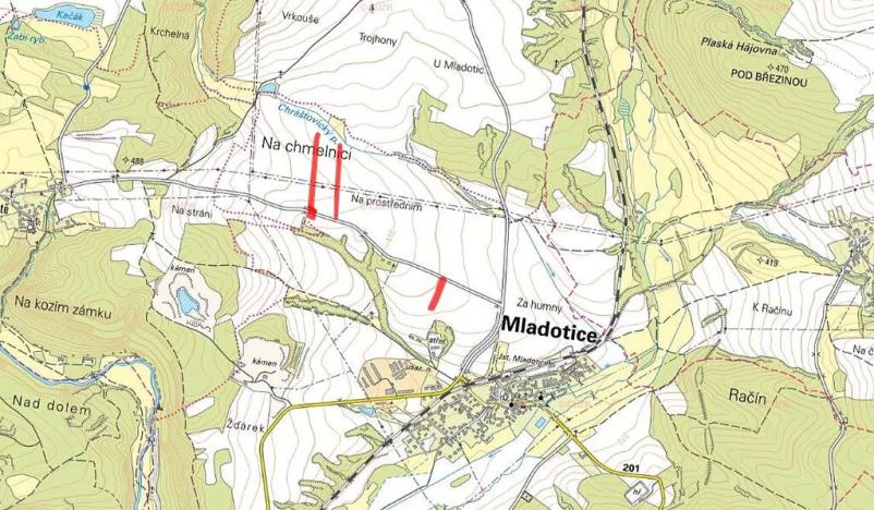 Prodej pole, Mladotice, 9634 m2