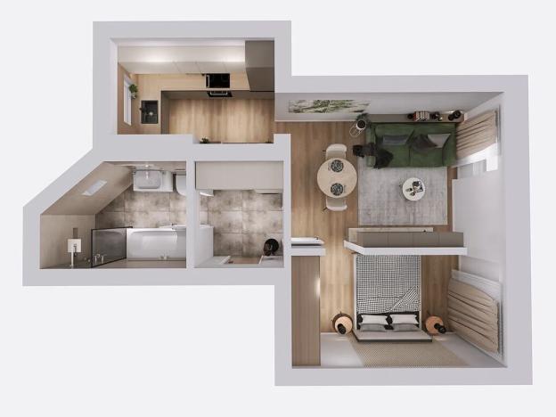 Prodej bytu 2+1, Lomnice, Tišnovská, 43 m2