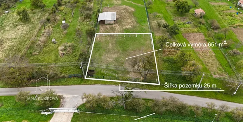 Prodej pozemku pro bydlení, Újezdec, 651 m2
