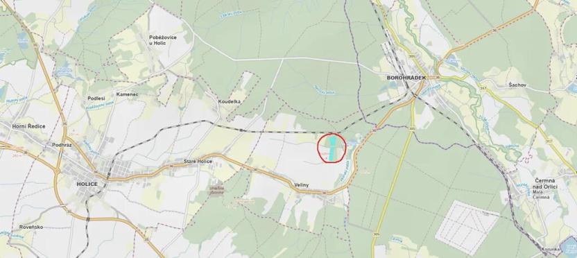 Prodej pozemku, Veliny, 50855 m2