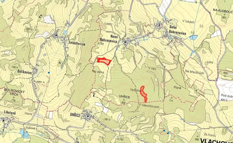 Prodej pole, Bušanovice, 25164 m2