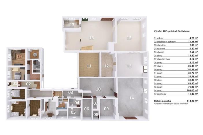 Prodej komerční nemovitosti, Horní Cerekev, 460 m2