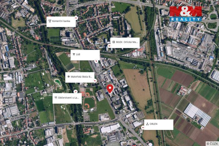 Pronájem kanceláře, Brno, Hněvkovského, 32 m2